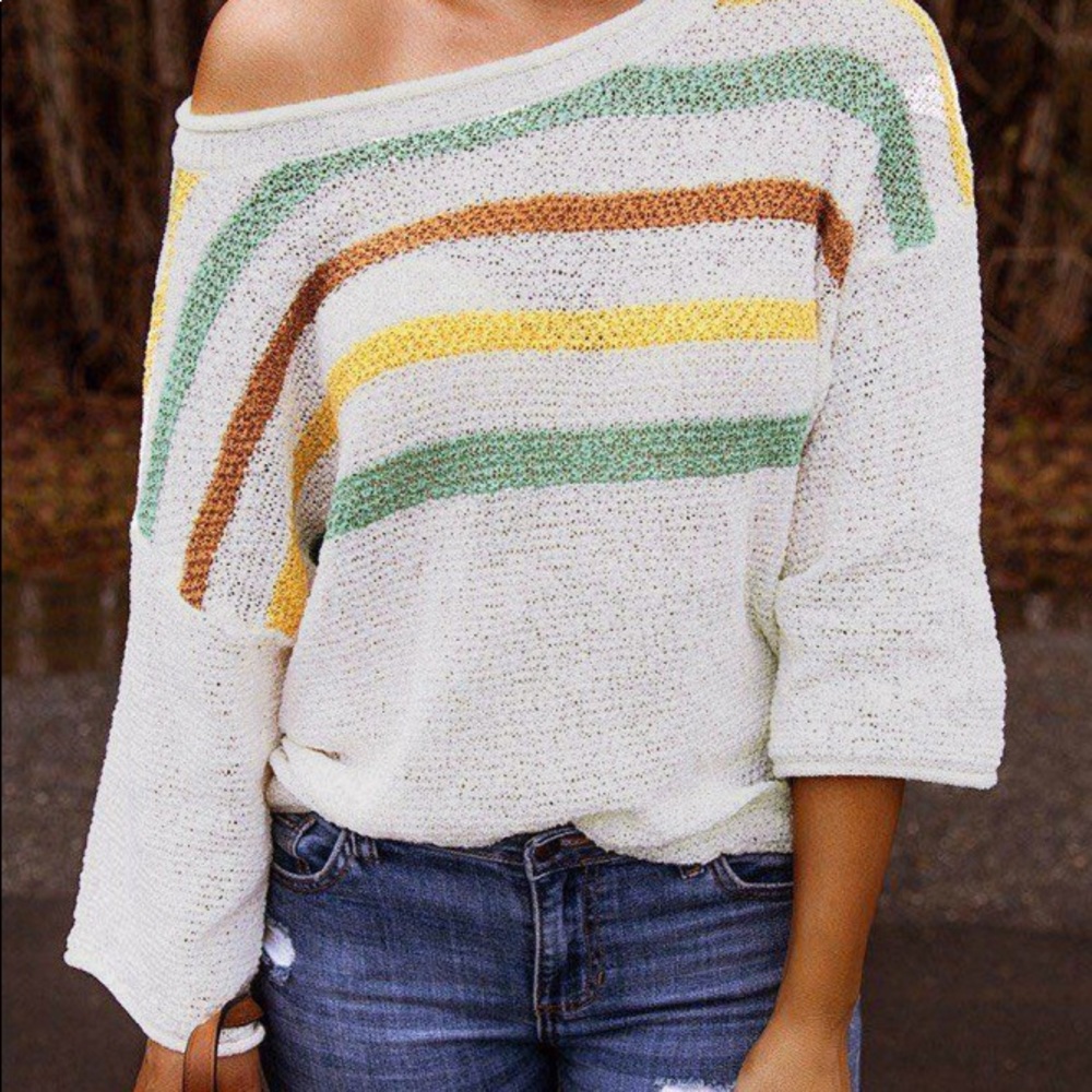 New cream sweater